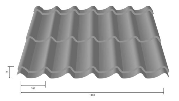 Dachpfannenprofil 23-183